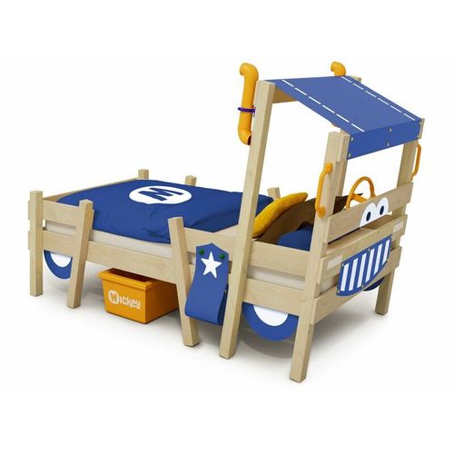 4250533939957 - Kinderbett Hausbett CrAzY Sparky Pro - Plane Holzbett 90 x 200 cm - blau - Wickey