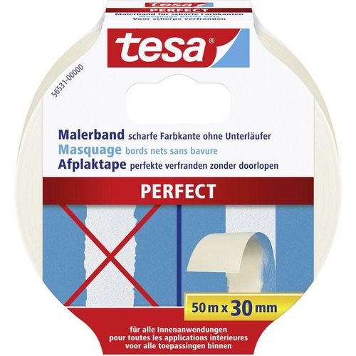 4042448294906 - Malerband Perfect 50 m x 30 mm beige Malerkrepp Kreppband Abdeckband - Tesa