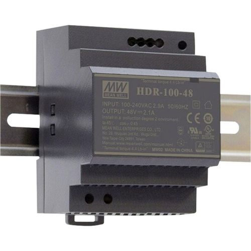 4021087040334 - HDR-100-15 Hutschienen-Netzteil (DIN-Rail) 15 v dc 613 a 92 w Anzahl Ausgänge1 x Inhal - Mean Well