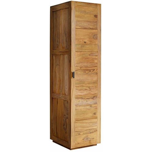 4251213511234 - Massivmoebel24de - Kleiderschrank Sheesham 48x61x200 braun geölt nature brown 502 - braun