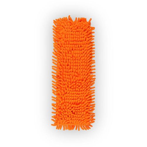 4059222066963 - Ersatzbezug ( Orange ) für Bodenwischer 40cm - Microfaser Chenille Wischbezug für alle gängigen Klapphalter - Flachwischer Bezug für alle Bodenarten