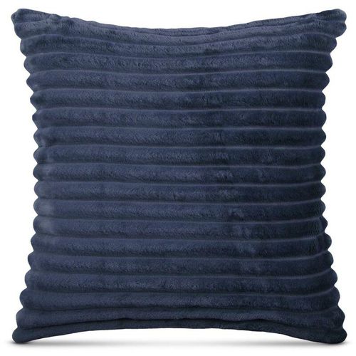 4059222286743 - Bestlivings - Kissenhülle 40x40cm ( Mitternachtsblau ) Cord Optik - Kuschelig weicher Bezug mit Reißverschluss - Kissen - Öko Tex - Sofakissen