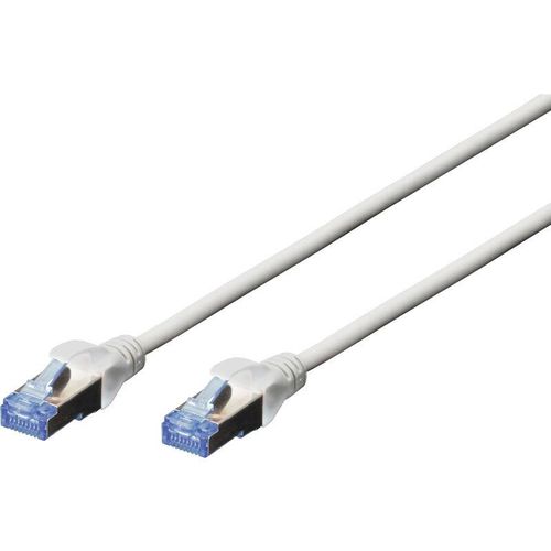 4016032213123 - DIGITUS Patch-Kabel RJ-45 (M) zu RJ-45 (M) 10m Kupfer SF UTP Cat 5e grau (DK-1531-100)