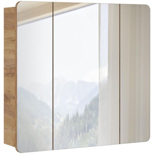 4251581575302 - Lomadox - Spiegelschrank 80 cm LUTON-56 in Wotan Eiche Nb Nb b h t ca 80 75 16 cm