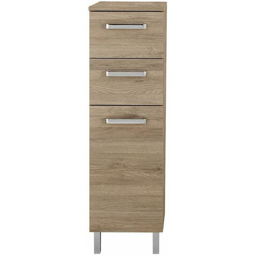 4251581540225 - Lomadox - Badezimmer Seitenschrank OSTENDE-66 in Sanremo Eiche Terra quer Nb - b h t 30 1005 33cm