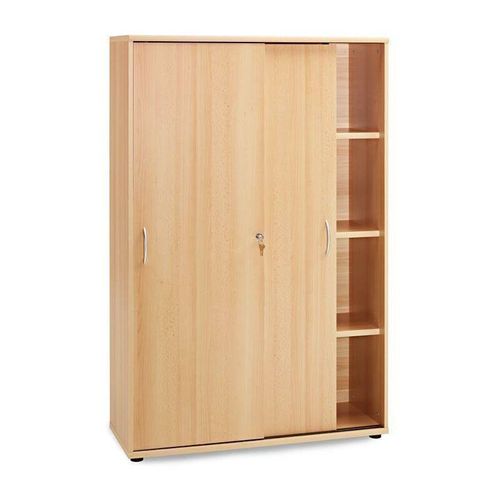 4251324904840 - Lomadox - Aktenschrank TYP4000 Buche hell Nachbildung 4OH Schiebetüren H=153cm