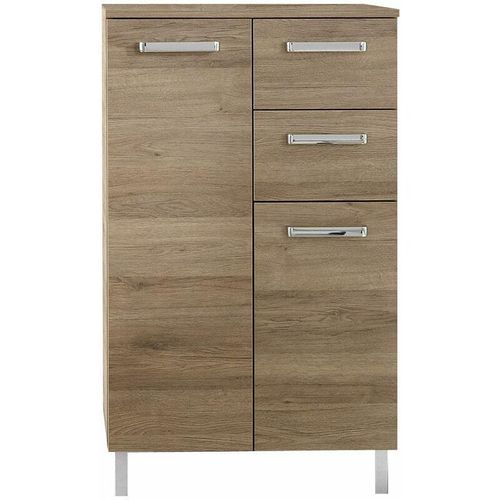 4251581540201 - Lomadox - Badezimmer Seitenschrank OSTENDE-66 in Sanremo Eiche Terra quer Nb - b h t 60 1005 33cm