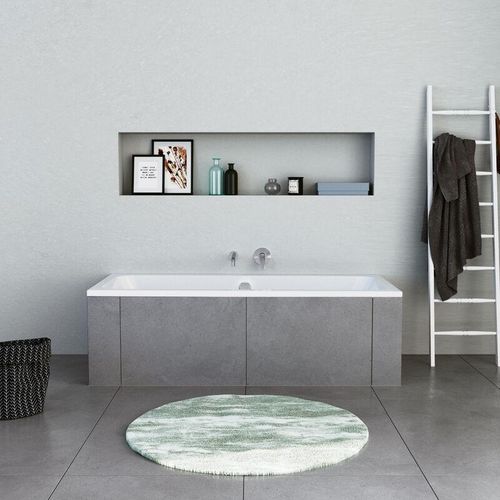 4067116007275 - DuraPecos Rechteck-Badewanne mit zwei Rückenschrägen für Einbau Weiß aus Sanitäracryl – Größe wählbar 190 x 90 cm - Duravit