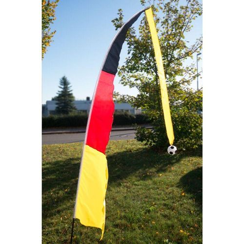 4893299053866 - Buri - Teleskop-Fahne Deutschland 230cm Windfahne Gartenfahne Fahnenmast Fußballfahne