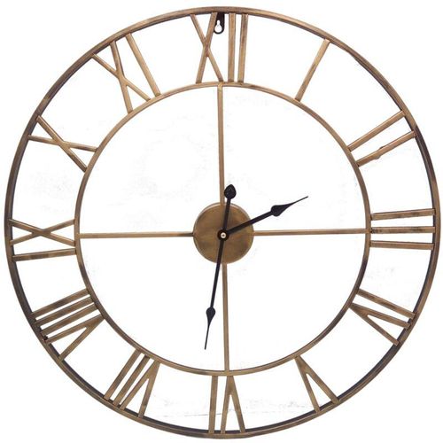 4251699817547 - Buri - Metall-Wanduhr 60cm Bronze Küchenuhr Wohnzimmeruhr Retro Vintage Antik Quartzuhr