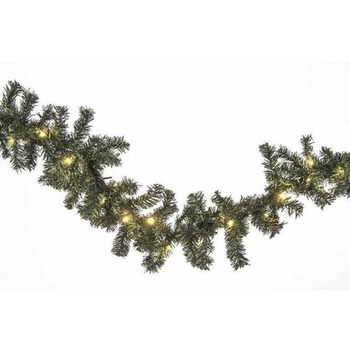 4251699816243 - Buri - led Tannengirlande 5m 40 LEDs warmweiß Lichterkette Weihnachtsgirlande Girlande