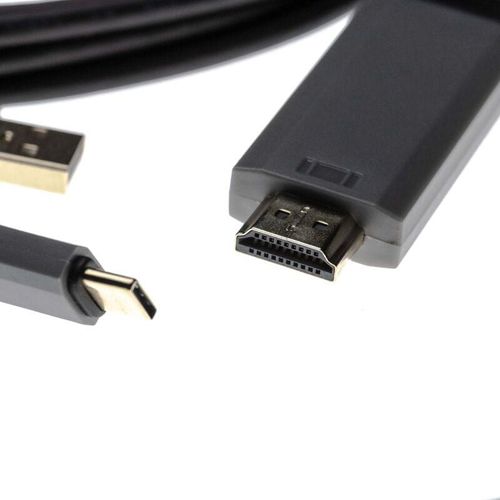 4062692708905 - Vhbw - hdmi Kabel usb Datenkabel 2in1 Ladekabel (Y-Kabel usb c 31 + usb a 20 auf hdmi Stecker) zB kompatibel mit Apple Macbook - 2m