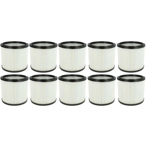 4062692382969 - 10x Faltenfilter kompatibel mit Rowenta ru 04 ru 01 ru 02 RU03 Bully ru 05 ru 100 ru 03 Staubsauger - Filter Patronenfilter weiß - Vhbw