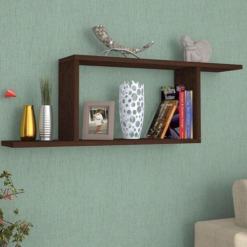 4059438847868 - Wandregal Hagfors 70x15x30 cm Wengefarben [encasa] - Wenge