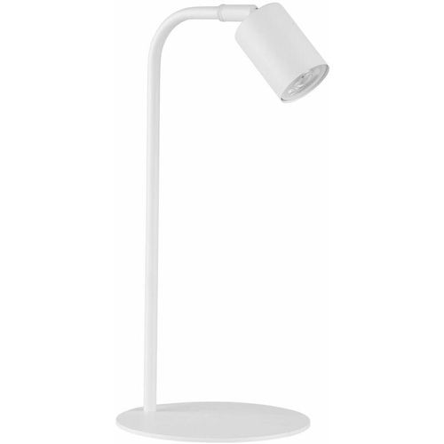 4255596630261 - Licht-erlebnisse - Schreibtischlampe Weiß 40 cm schwenkbar Metall Tischlampe - Weiß