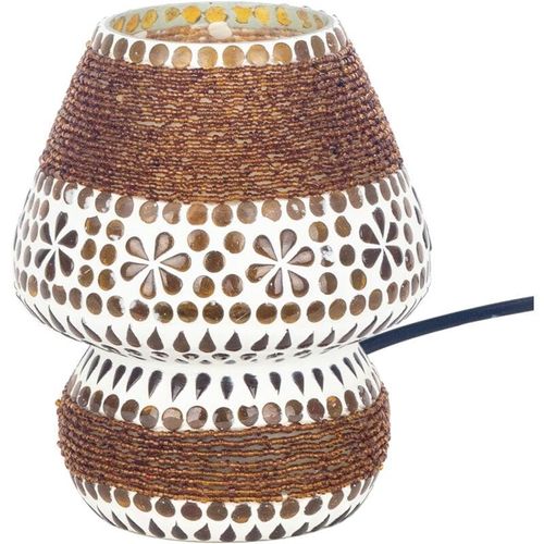 8433933323687 - Signes Grimalt - Braune Mosaik-Tischlampe – exotische Tischlampe 18 x 14 x 14 cm - Marrón