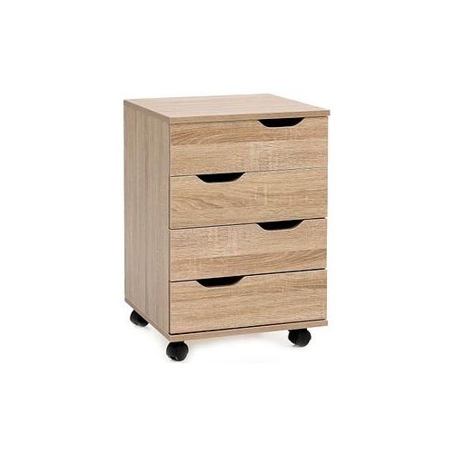 4250950285422 - WOHNLING Rollcontainer Sonoma 4 Auszüge 400 x 400 x 600 cm