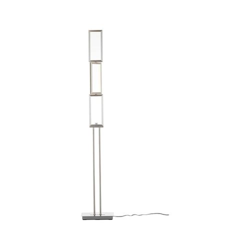 4004353316975 - Lampe Tunar led Standleuchte 3flg alu 1x 24W led integriert 1755lm 3000K Mit 3-Stufen-Touchdimmer Elemente drehbar - silber - Brilliant 4004353316975 - Lampe Tunar led Standleuchte 3flg alu 1x 24W led integriert 1755lm 3000K Mit 3-Stufen-Touchdimmer Elemente drehbar - silber - Brilliant