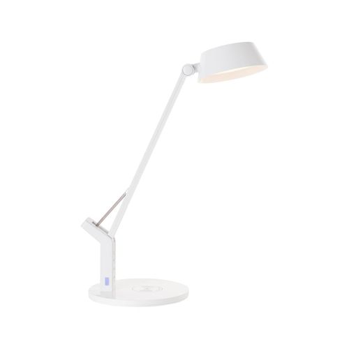 4004353394348 - BRILLIANT Lampe Kaila LED Tischleuchte mit Induktionsladeschale weiß 1x LED integriert 8W LED integriert (710lm 3100-6100K) Kabelloses Aufladen von mobilen Geräten