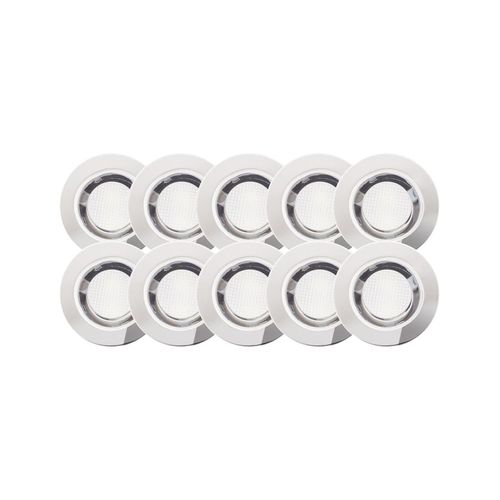 4004353047398 - Lampe Cosa 30 led Einbauleuchtenset 10 Stück edelstahl kaltweiß IP-Schutzart 44 - spritzwassergeschützt - silber - Brilliant 4004353047398 - Lampe Cosa 30 led Einbauleuchtenset 10 Stück edelstahl kaltweiß IP-Schutzart 44 - spritzwassergeschützt - silber - Brilliant