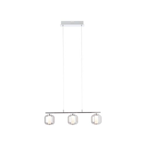 4004353379673 - BRILLIANT Rafa LED Pendelleuchte 3flg Balken chrom rauchglas InnenleuchtenPendelleuchten-Balken 3x 567W LED integriert (Lichtstrom 697lm Lichtfarbe 3000K) In der Höhe einstellbar Kabel kü 4004353379673 - BRILLIANT Rafa LED Pendelleuchte 3flg Balken chrom rauchglas InnenleuchtenPendelleuchten-Balken 3x 567W LED integriert (Lichtstrom 697lm Lichtfarbe 3000K) In der Höhe einstellbar Kabel kü