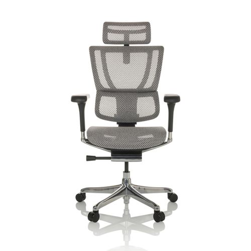 4064323035671 - Luxus Chefsessel ERGOHUMAN SLIM GEN2 Netzstoff mit Armlehnen (höhenverstellbar) hjh OFFICE