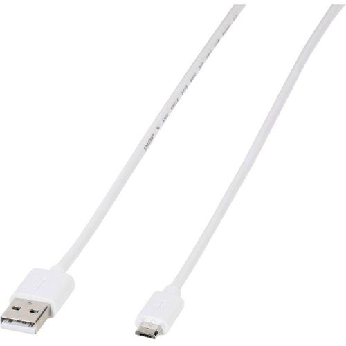 4008928394511 - USB-Kabel usb 20 usb-a Stecker USB-Micro-B Stecker 100 m Weiß 39451 - Vivanco