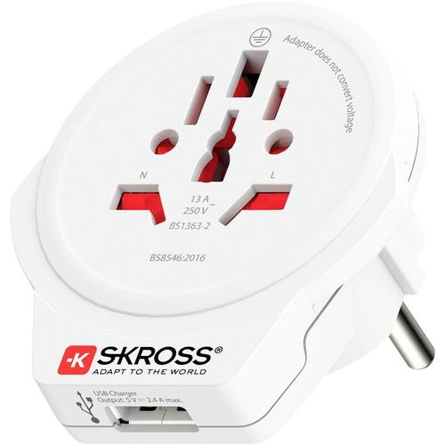 7640166323204 - Länderstecker World to Europe usb 10 (1500266) - Skross