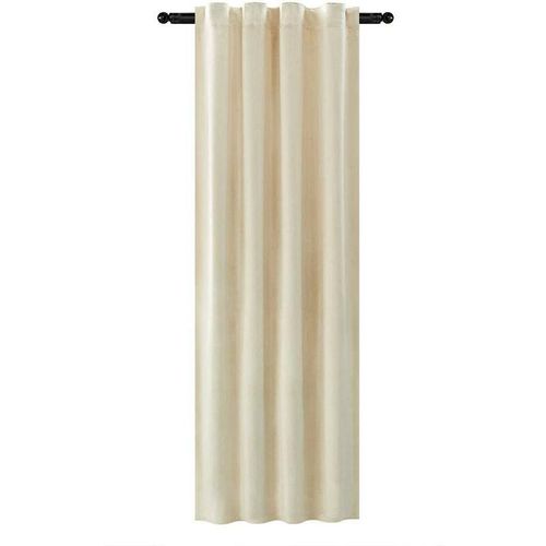 4063425123446 - Verdunklungsgardine mit Kräuselband (1 Stück) beige 140x270 cm - beige - Woltu