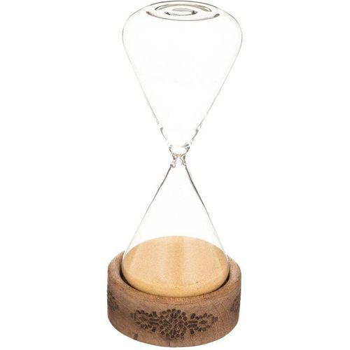 3560231557454 - Atmosphera - Sanduhr Tropiques - Holz H22 cm Transparent