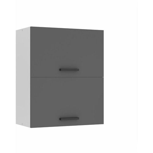 5904316249052 - Hängeschrank Küche Küchenschränke SGP2 Breite 60 cm Oberschrank mit 2 Türen Küchenhängeschränke Wandschrank Hängend Silber matt - Belini