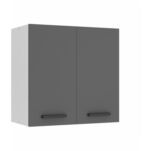 5904316249274 - Belini Hängeschrank Küche Küchenschränke SG2 Breite 60 cm Oberschrank mit 2 Türen Küchenhängeschränke Wandschrank Hängend Silber matt