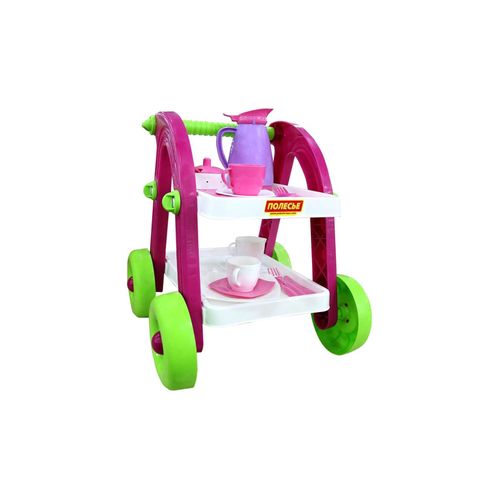 4810344044655 - Spielzeug Servierwagen 44655 Stars Chef Teekanne Tassen Löffel Besteck pink 4810344044655 - Spielzeug Servierwagen 44655 Stars Chef Teekanne Tassen Löffel Besteck pink