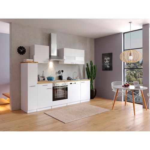 4260515334939 - Küchenzeile KB250WW 250 cm Weiß 4260515334939 - Küchenzeile KB250WW 250 cm Weiß