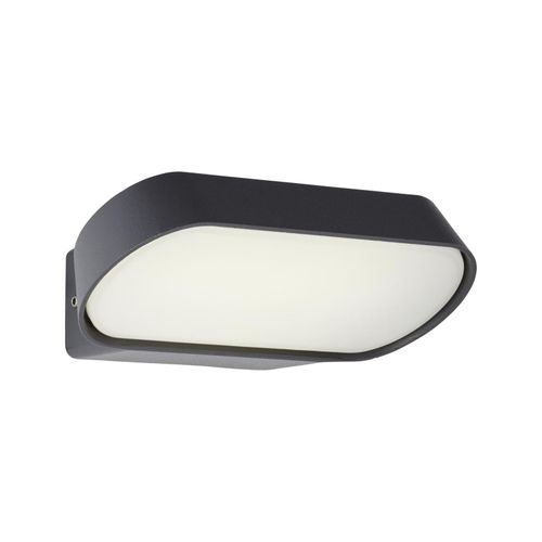 4004353385254 - Lampe Samira led Außenwandleuchte schräg schwarz matt Metall Kunststoff 1x 7W led integriert (720lm 4000K) a+ - schwarz - Brilliant