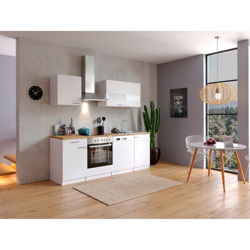 4260515334786 - Küchenzeile KB220WWC 220 cm Weiß 4260515334786 - Küchenzeile KB220WWC 220 cm Weiß