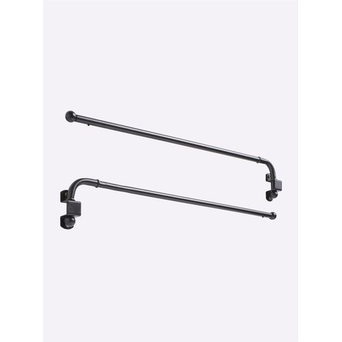 6975444913626 - unisex Gardinenstange in schwarz Größe L ca 555-90 cm Witt Weiden 100% Metall