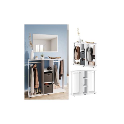 4251421952003 - mobiler Kleiderschrank Garderobenschrank Robbie Dielenschrank Schlafzimmer 4251421952003 - mobiler Kleiderschrank Garderobenschrank Robbie Dielenschrank Schlafzimmer