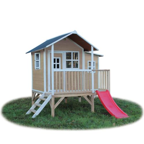 8718469468218 - Exit Toys Spielhaus Loft Natur ca 280 x 200 x 225 cm