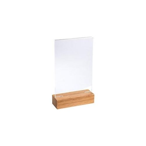9002493104402 - Office Tischaufsteller DIN A6 T-Form 105 (B) x 4 (T) x 18 (H) cm Transparent 10 Stück