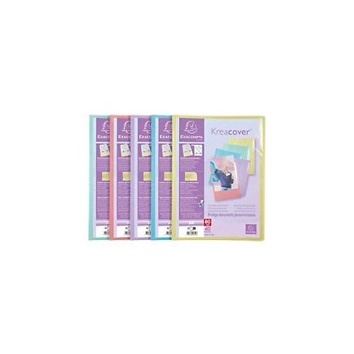 3130632058494 - Kreacover Pastel Präsentationsmappe 40 Taschen DIN A4 Farbig sortiert 10 Stück 3130632058494 - Kreacover Pastel Präsentationsmappe 40 Taschen DIN A4 Farbig sortiert 10 Stück