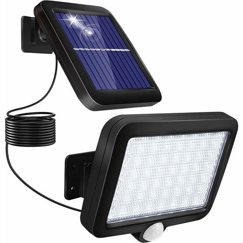 6135791765402 - Longziming - Solarbetriebene Außenleuchten mit Bewegungssensor 56 led Solarbetriebene Außenleuchten IP67 Wasserdichte 120°-Winkel-Solargartenleuchte