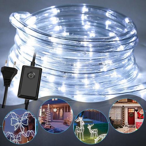 9784297948429 - SWANEW 40M Tube Lumineux Extérieur LED Guirlande Lumineuse DécorationBlanc froidavec Adapteur d’alimentation