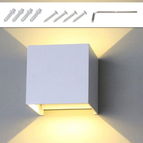 9784297944926 - Swanew - 7W Applique murale led mur lumière Up Down intérieur mur lampe moderne en aluminium appareils déclairage pour le salon chambre salle de