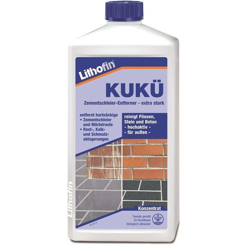 4001524001012 - Kukü Zementschleierentferner 1 Ltr - Lithofin