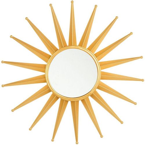 4251682207751 - Beliani - Wandspiegel Gold ø 60 cm Gold Sonnenoptik Elegant Modern