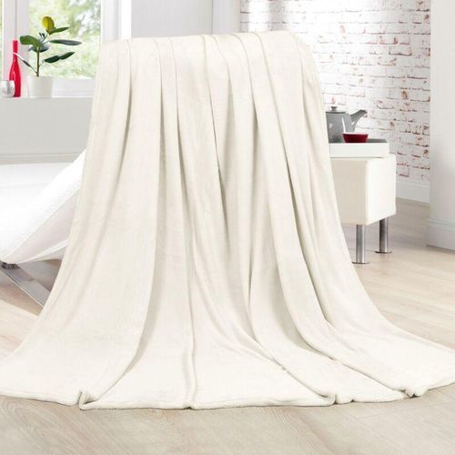 4059222283087 - Bestlivings - Kuscheldecke Cashmere Touch 200x220cm ( Offwhite ) Flauschige Wohndecke für Sofa Couch und Bett Tagesdecke oeko-tex - Sofaüberwurf