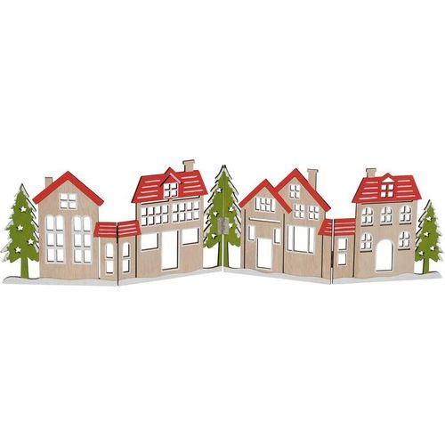 4262371533532 - Deko Häuserzeile aus Holz klappbar 60 x 16 cm - bunt - Weihnachtsstadt Silhouette zur Tischdekoration - Weihnachtsdeko Tischdeko für Weihnachten 4262371533532 - Deko Häuserzeile aus Holz klappbar 60 x 16 cm - bunt - Weihnachtsstadt Silhouette zur Tischdekoration - Weihnachtsdeko Tischdeko für Weihnachten