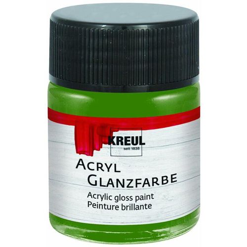 4000798795092 - Acryl Glanzfarbe olivgrün 50 ml Verzierfarbe - Kreul