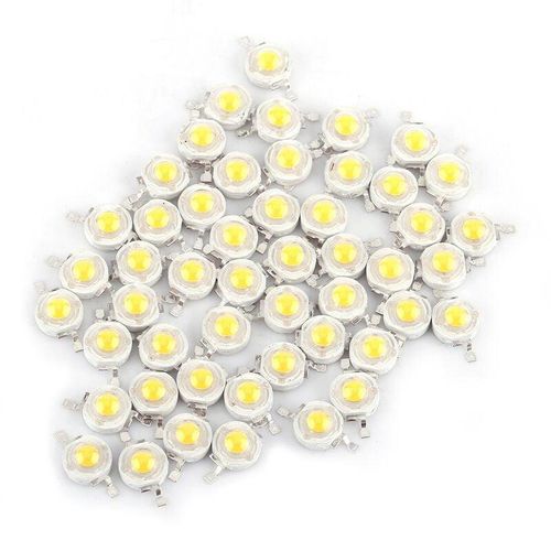 7906815760784 - Sjlerst - Eosnow 50 Stück smd 1W LED-Lampenperlen Birnenchip für Flutlichtstrahler energiesparend warmwei